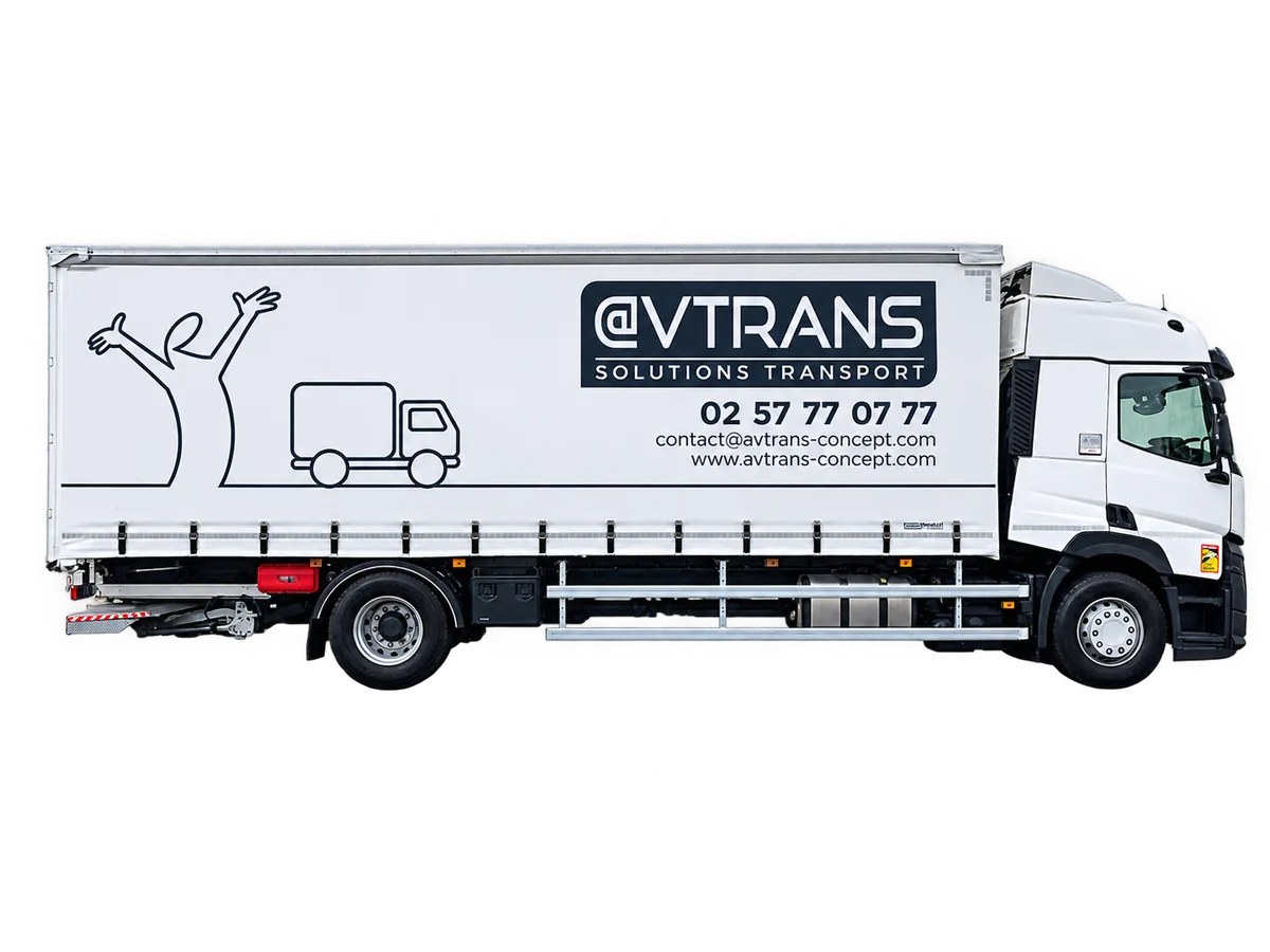 Porteur poids lourd AVTRANS Concept — livraison de palettes et fret en Bretagne